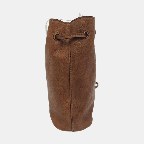 Lambskin Shoulder Bag Brown