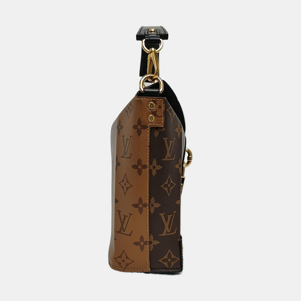 BENTO BOX Monogram Coated Canvas Brown