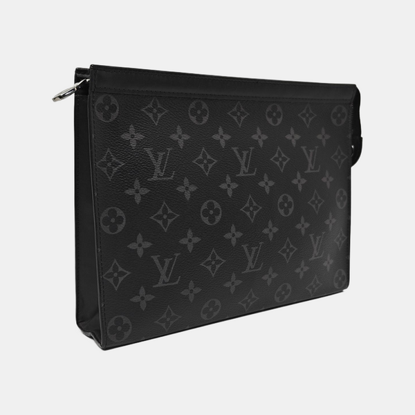 Pochette Voyag MM Monogram Coated Canvas Black