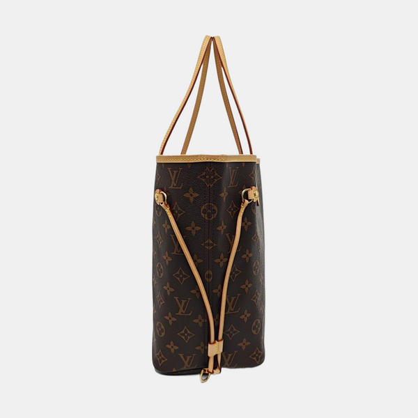 NEVERFULL MM Monogram Coated Canvas Brown