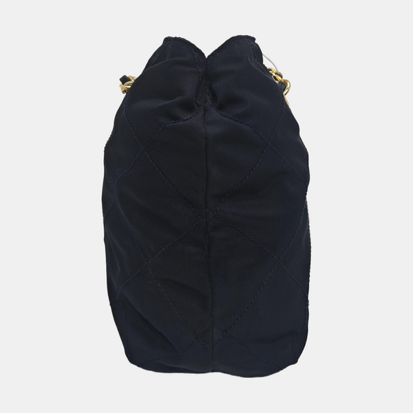 Nylon Shoulder Bag Blue