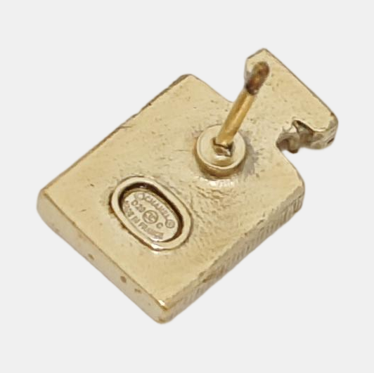 Metal Gold Stud Earrings