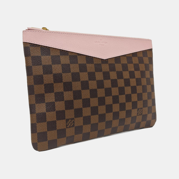 DAILY Damier Ebene Coated Canvas Brown