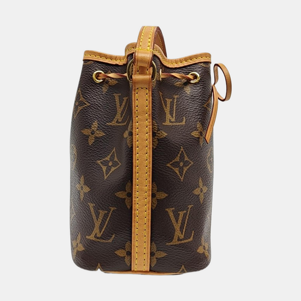 NÉONOÉ Nano Monogram Coated Canvas Brown