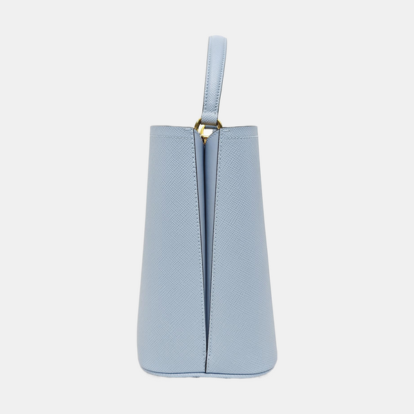 Panier Medium Saffiano Calfskin Blue