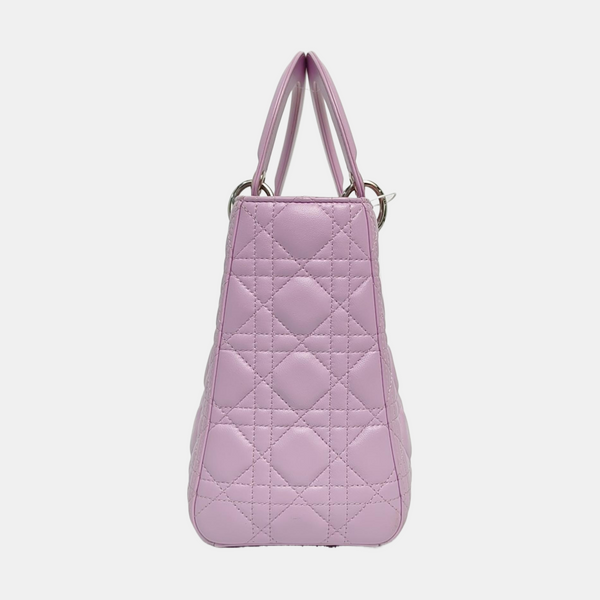 Lady Dior Medium Cannage Lambskin Pink