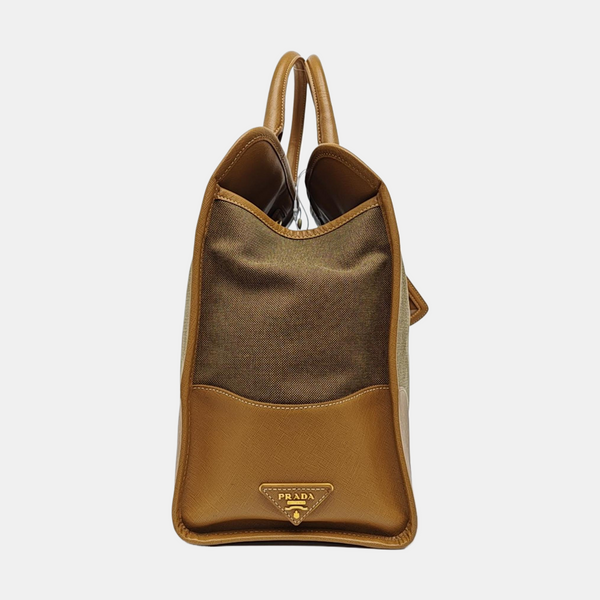 Canvas Shoulder Bag Brown