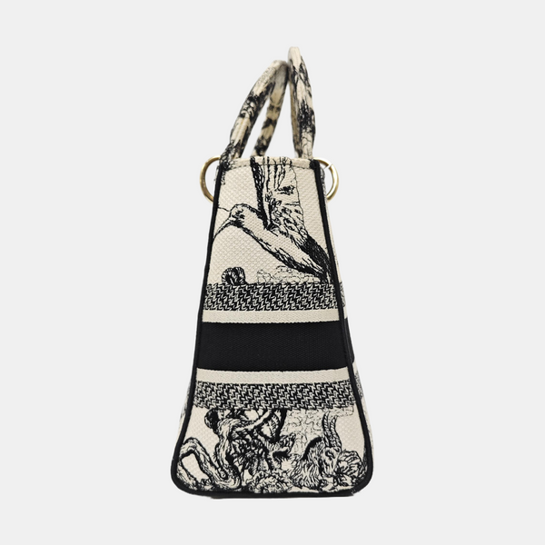 Lady Dior Medium Fabric Beige