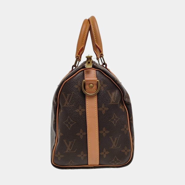 SPEEDY 25 Monogram Coated Canvas Brown