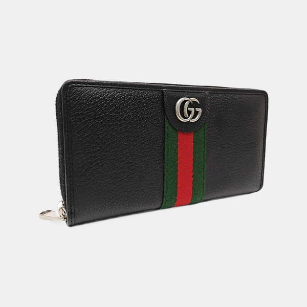 Ophidia Mini Calfskin Black Wallet