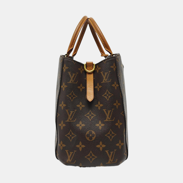 MONTAIGNE Monogram Coated Canvas Brown