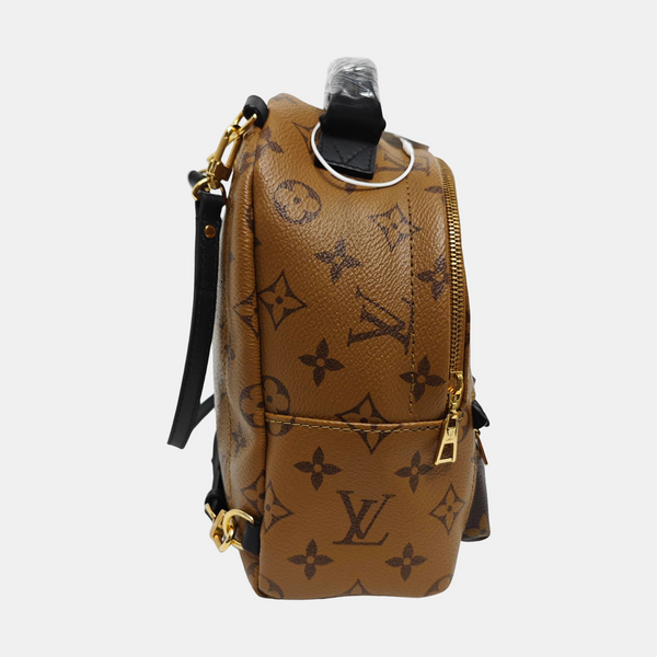 PALM SPRINGS Mini Monogram Coated Canvas Brown