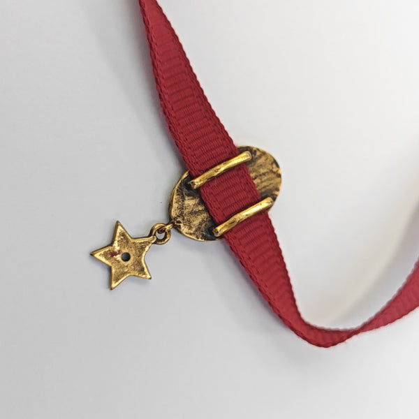 J'adior Fabric Red Bracelet