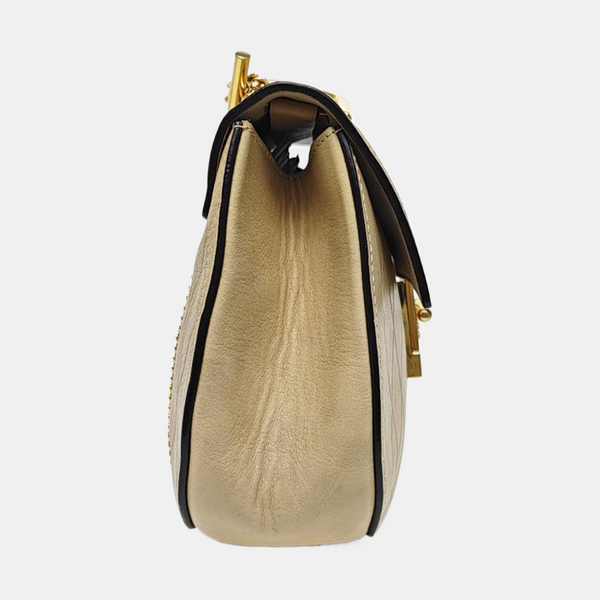 Drew Medium Calfskin Beige