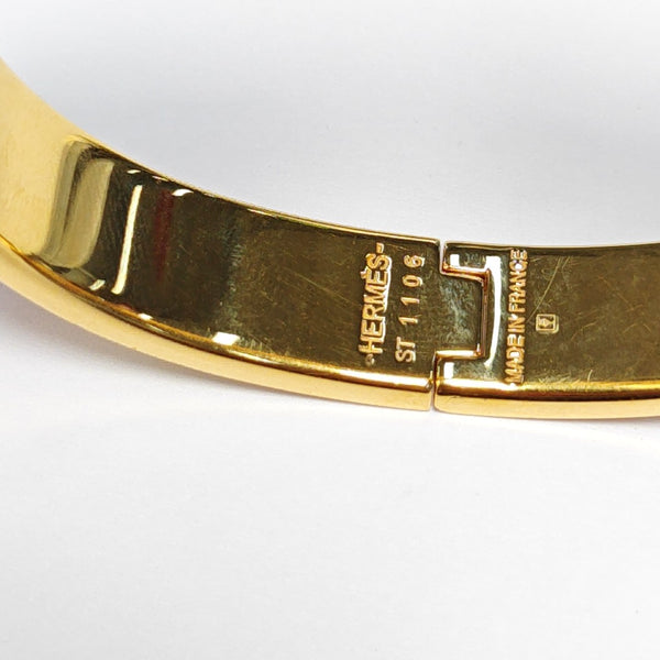Clic H Metal Gold Bangle