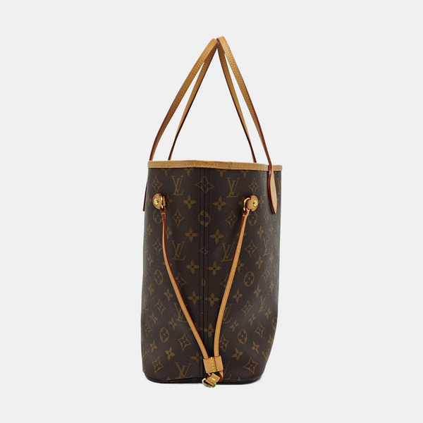 NEVERFULL MM Monogram Coated Canvas Brown