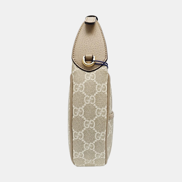Monogram Coated Canvas Shoulder Bag Beige
