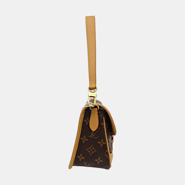 DIANE Monogram Coated Canvas Brown