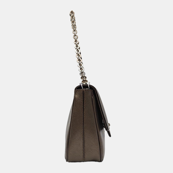 Calfskin Top Handle Bag Gray