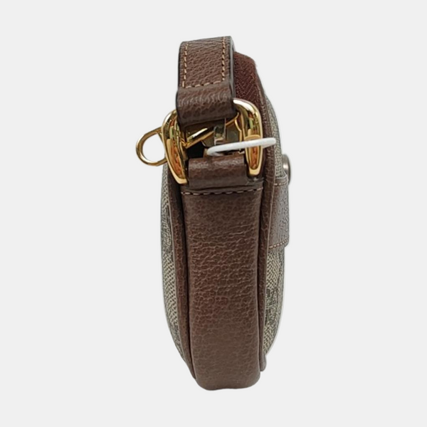 Ophidia Mini Monogram Coated Canvas Beige