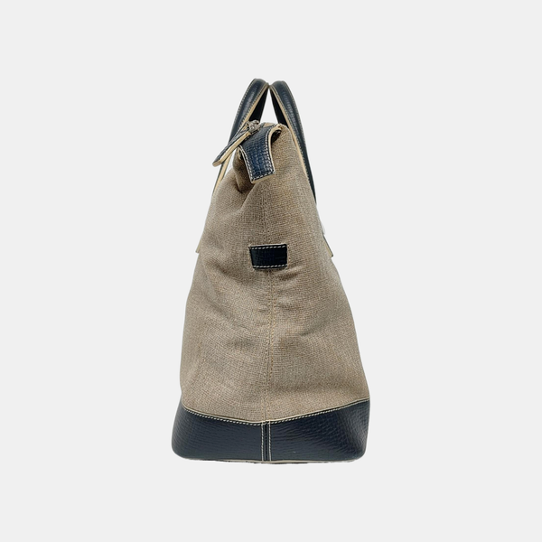 Fabric Top Handle Bag Gray