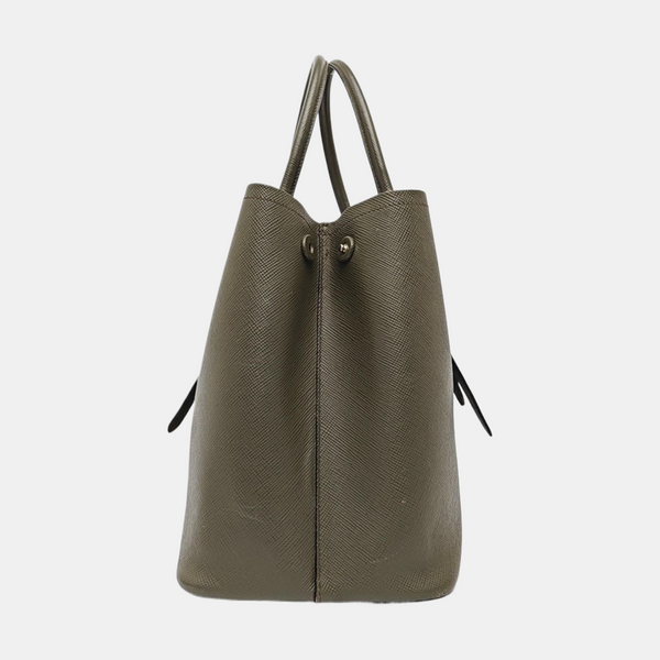 Saffiano Calfskin Tote Bag Green