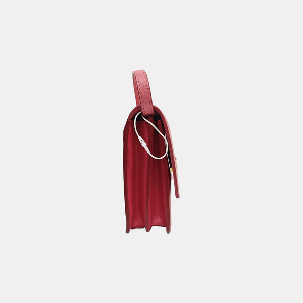 Saffiano Calfskin Shoulder Bag Pink