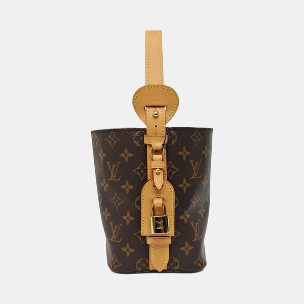ALL IN BB Monogram Coated Canvas Brown
