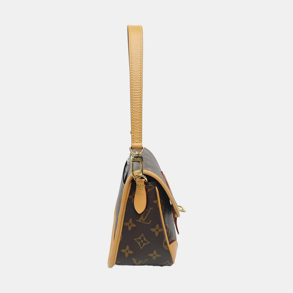 DIANE Monogram Coated Canvas Brown