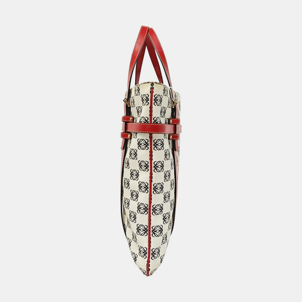 Monogram Coated Canvas Tote Bag Beige