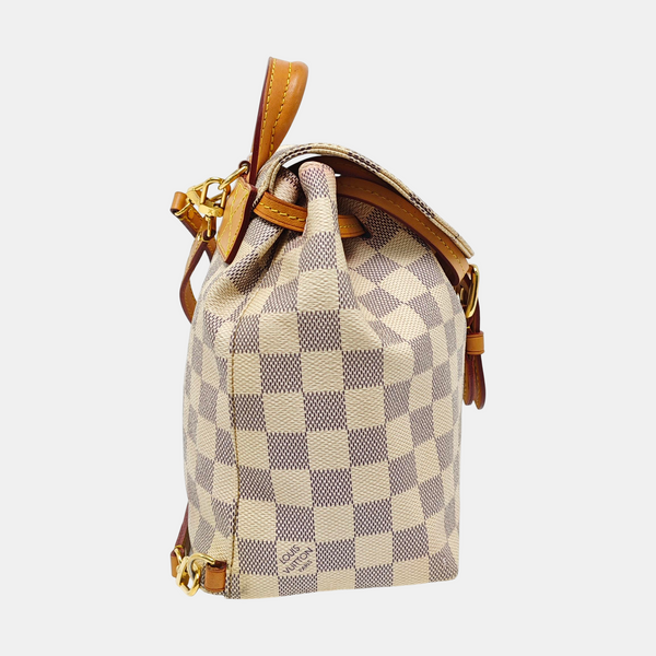 SPERONE BB Damier Azur Coated Canvas White