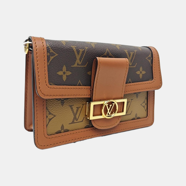 DAUPHINE Monogram Coated Canvas Brown