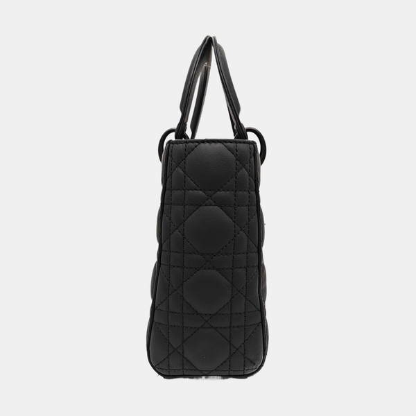 Lady Dior Small Cannage Calfskin Black
