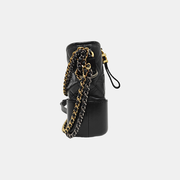GABRIELLE New Medium Quilted Vintage Calf Black