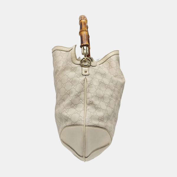 Bamboo 1947 Large Monogram Calfskin Beige