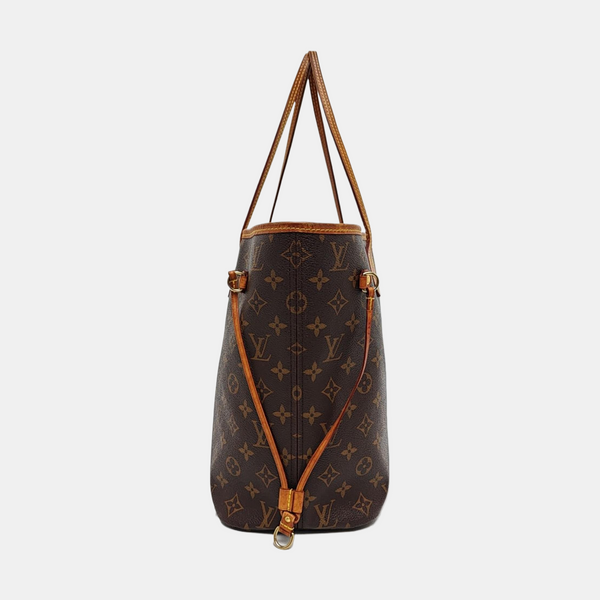 NEVERFULL MM Monogram Coated Canvas Brown
