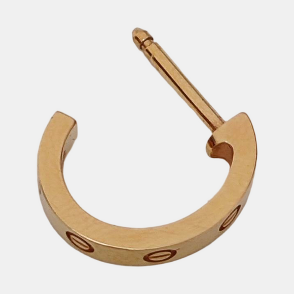 LOVE 18k Rose Gold Stud Earrings