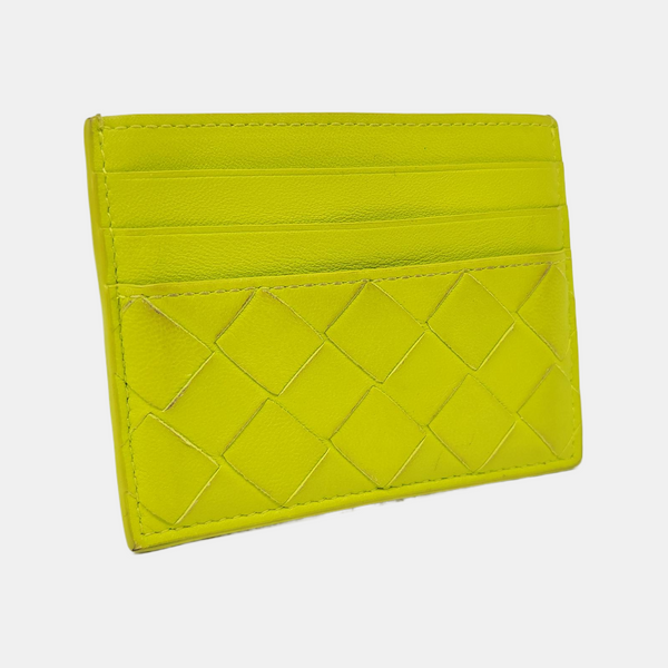 Calfskin Card Holder Green
