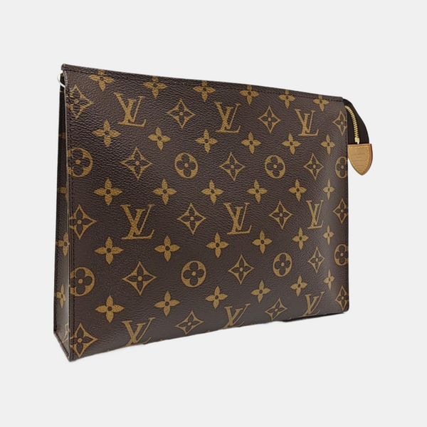 TOILET POCKET 26 Monogram Coated Canvas Brown