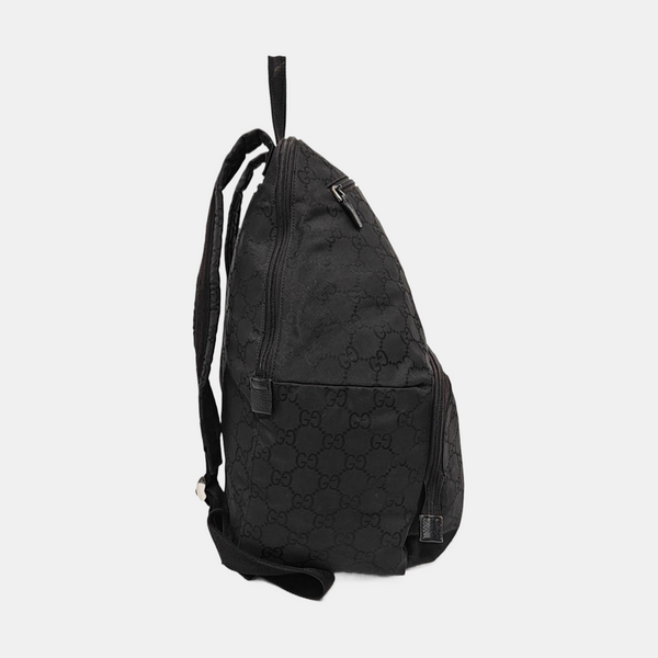 Monogram Canvas Backpack Black