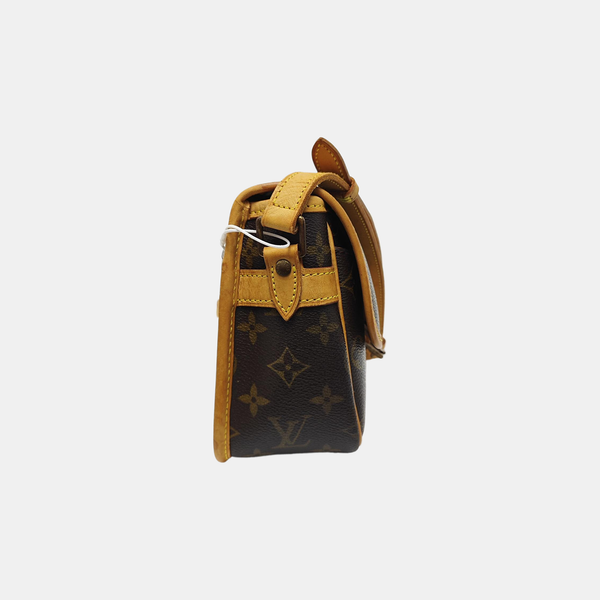 SOLOGNE PM Monogram Coated Canvas Brown
