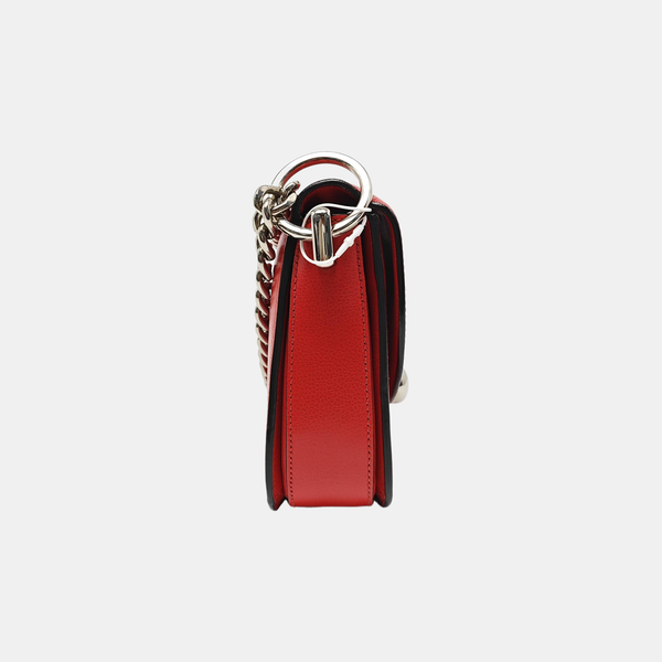Calfskin Shoulder Bag Red