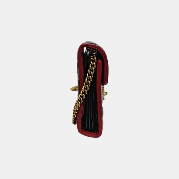 GG Marmont Mini Quilted Calfskin Black