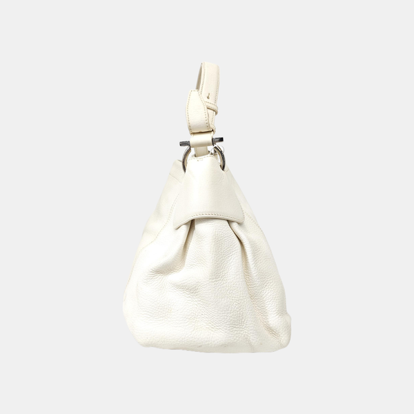 Calfskin Top Handle Bag White