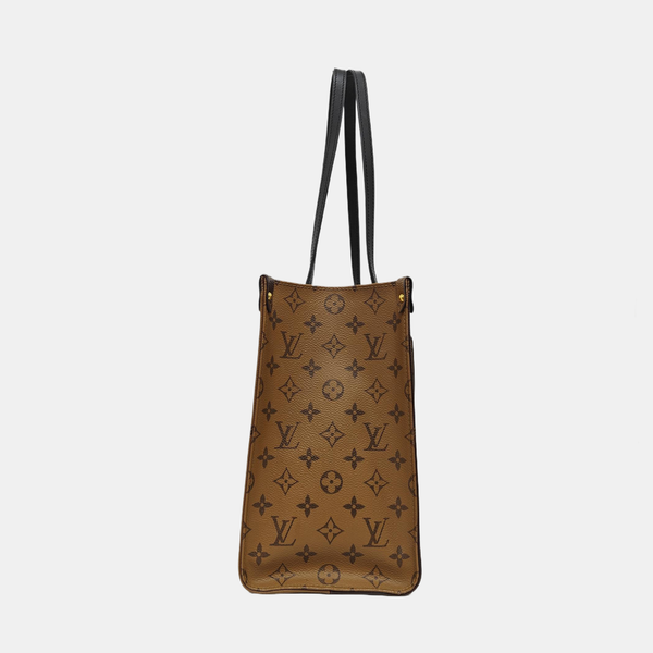 ONTHEGO MM Monogram Coated Canvas Brown