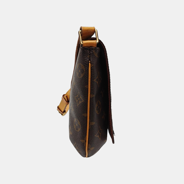 MUSETTE TANGO Monogram Coated Canvas Brown