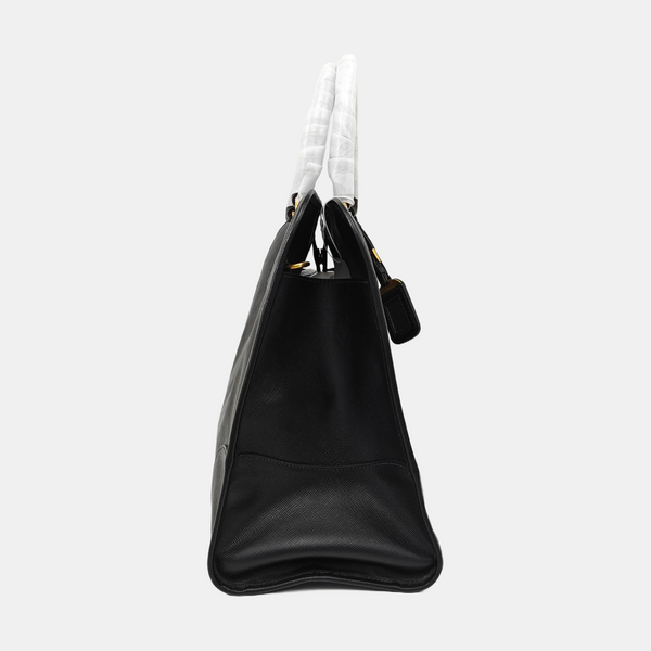 Saffiano Calfskin Shoulder Bag Black