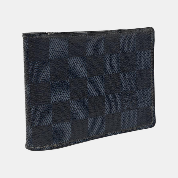 SLENDER Damier Coated Canvas Blue Wallet