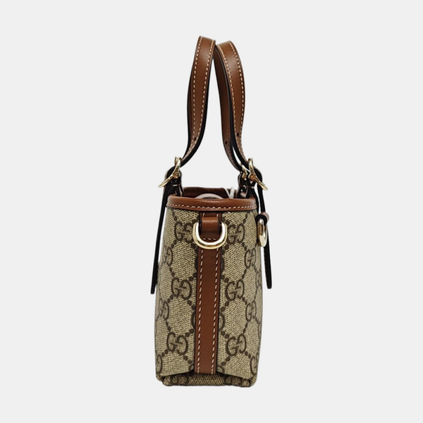 Monogram Coated Canvas Shoulder Bag Beige