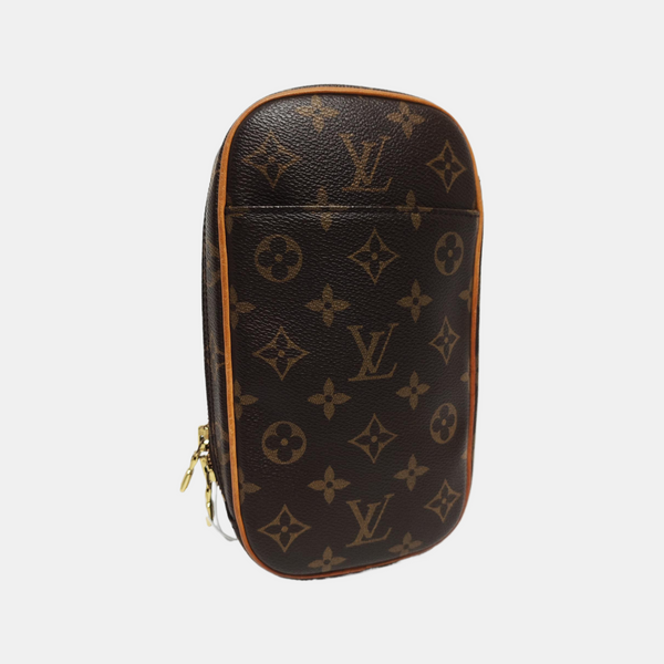 GANGE Monogram Coated Canvas Brown